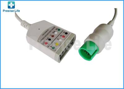 China Medical Spare Parts Spacelabs 700-0008-07 ECG Monitor Cable with AHA IEC color code for sale