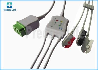 Chine Type du câble 2021141-001One-piece de GE-Marquette ECG de connecteur mâle du rectangle 11 à vendre