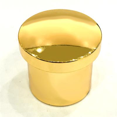 China Classic Gold color Zamak Aluminum Perfume Bottle Caps for sale
