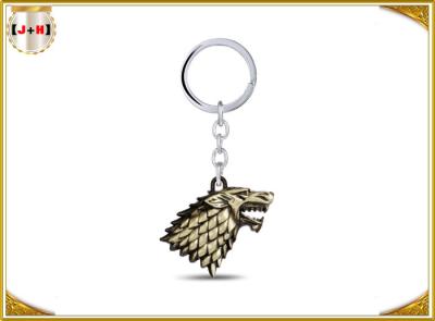 China Die Casting Coloured Large Metal Key Ring Holder Game Of Thrones For Souvenir Gifts for sale