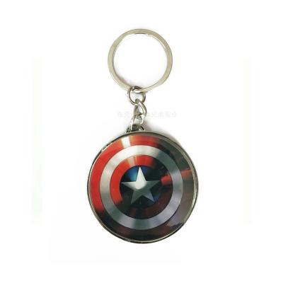 China Captain America Personalised Metal Keyrings Cool Marvel Heroes For Gifts for sale