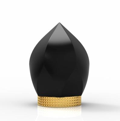 China Metal luxuoso liga de zinco do chapeamento de ouro do tampão de garrafa do perfume que rotula o logotipo personalizado à venda