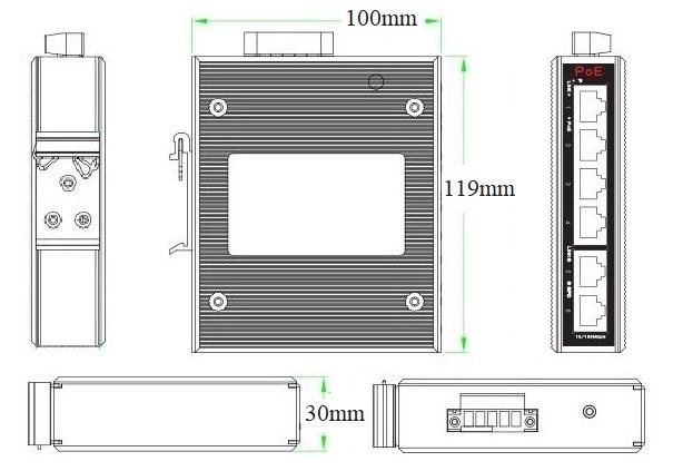 ONV-IPS31064P Dimension Diagram