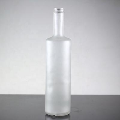 China 750ml Industrial Frosted Glass Vodka Bottle for Maunfacture and Trading for sale