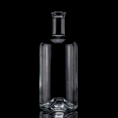 China Glass Bottle For Liquor 750ml Capacity Acid Etch Surface Glass Material for sale