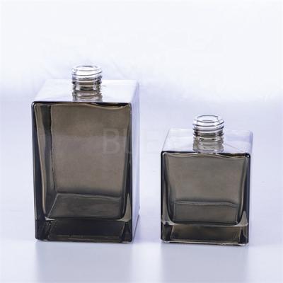 China Black Cap Aroma Diffuser Glass Bottle 30ml 50ml 100ml With Smooth Surface for sale