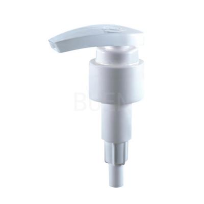 China Liquid Ribbed Plastic Lotion Pump Non Spill 24mm Dispenser Pump for sale
