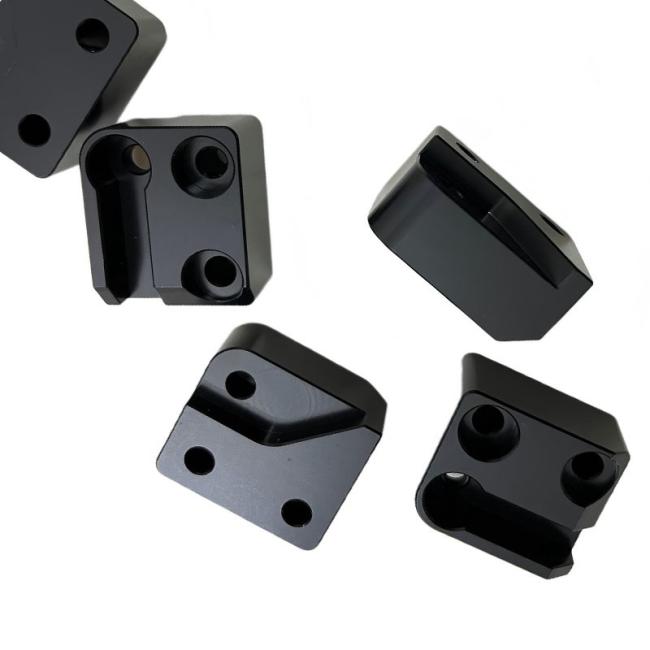 CNC milled aluminum electronics box with black oxidation finish