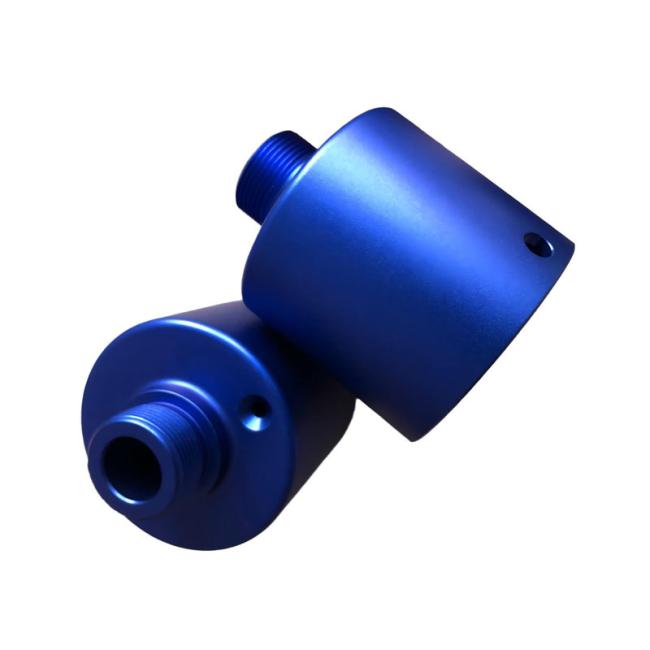 Precision CNC turning parts with blue oxidation surface finish