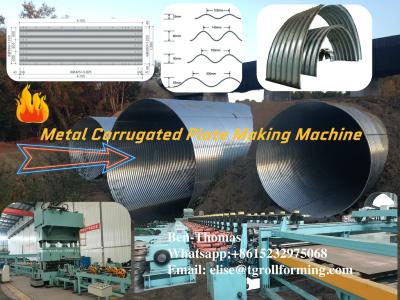 China Roll Forming for (CS) Line | Corrugated Steel Pipe Production Line| corrugated culvert pipe machine for sale