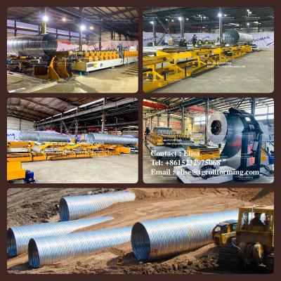 China corrugated steel culvert pipe machine for sale