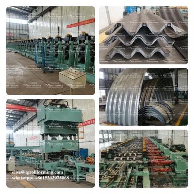 China Corrugated Steel Pipe Culvert equipment , Box culvert making machine , CSP culvert pipe equipment for sale