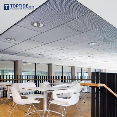 China Steel Building Cladding Materials Manufacturers 2 X 4 Aluminium Expand Mesh Ceiling Wall Panel for sale