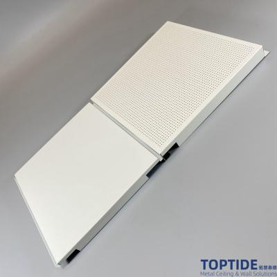 China White 1.2mm Concealed Grid Suspended Ceilings , 2x2 Grid Ceiling Tiles for sale