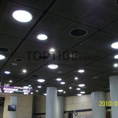 China High Quality diamond cutting Stainless Steel Stretch Acoustic Metal Ceiling for sale
