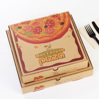 China Custom Eco Friendly Disposable Food Packaging Boxes Hamburg Pizza Box Manufacturers CMYK/Pantone Printed à venda