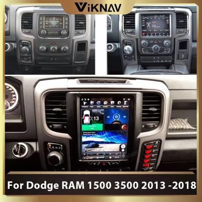 China 2 Din Tesla Dodge Android Radio For RAM 1500 3500 2013 To 2018 for sale