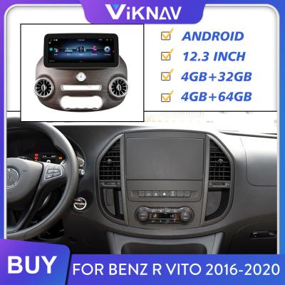 China Double Din ABS Mercedes Benz Radio Stereo For Vito 2016 To 2020 for sale