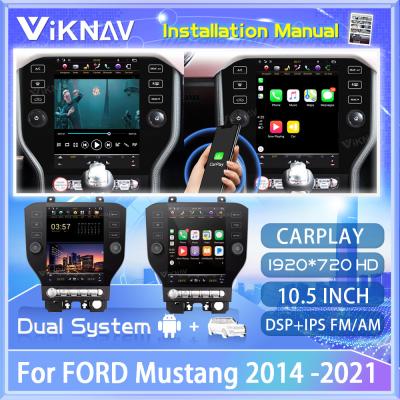 China 10.4inch IPS Screen Android Car Head Unit For FORD Mustang 2014 2021 for sale