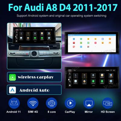 China 1920*720 Android Auto Car Stereo 12.3 Inch For Audi A8 D4 2011-2017 for sale
