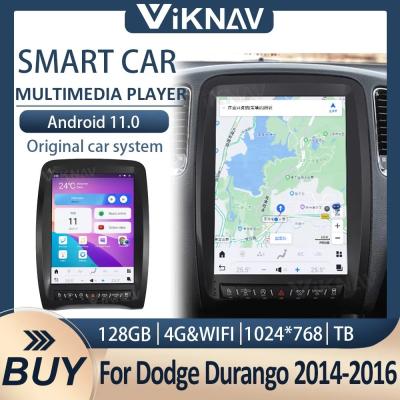 Китай 12.1 дюйм 1024 * 768 Автомобильное радио Для 2014-2022 Dodge Durango GPS навигация Мультимедийный проигрыватель Экран Поддержка Carplay продается