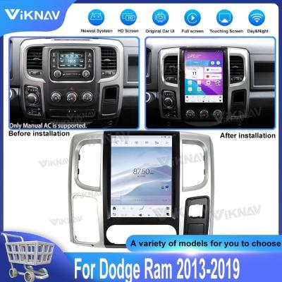 China 12.1 polegada Android 11 Car Radio Para 2013-2019 Dodge Ram Radio Touch Screen GPS Navegação Multimédia Player Carplay à venda