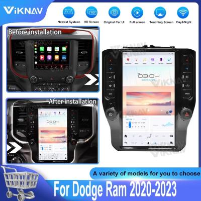 China 11.8 polegadas Android 11 Head Unit Para 2020-2023 Dodge Ram Multimedia Player Auto Stereo GPS Navegação BT WIFI Carplay à venda