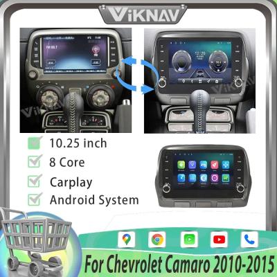 China 10.25 polegadas tela Android Head Unit Para 2010-2015 Chevrolet Camaro Multimedia Player GPS Navegação CarPlay sem fio à venda