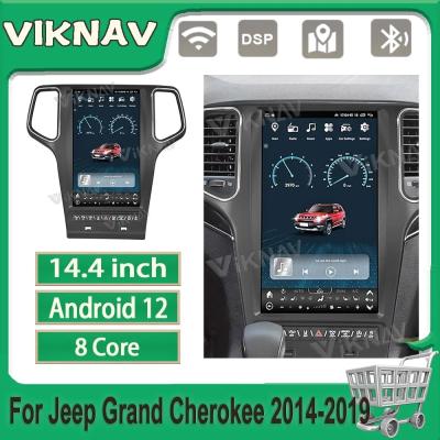China 14.4 pulgadas de radio de coche Para 2014-2019 Jeep Grand Cherokee reproductor multimedia Android GPS navegación 4G wifi CarPlay inalámbrico en venta