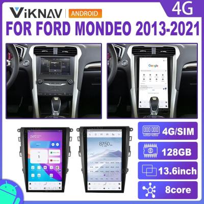 中国 2013-2021年 フォード モンデオ 13.6インチ スクリーン 車用ラジオ 128G ナビゲーション GPS マルチメディアプレーヤー ワイヤレス カープレイ 4G 販売のため