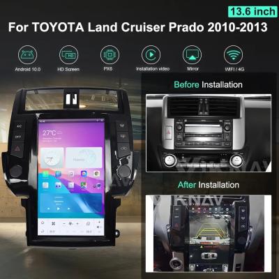 Chine 2010-2013 Toyota Prado Autoradio Bluetooth Android 1920x1080 Il est équipé d'un système de téléphonie mobile à vendre