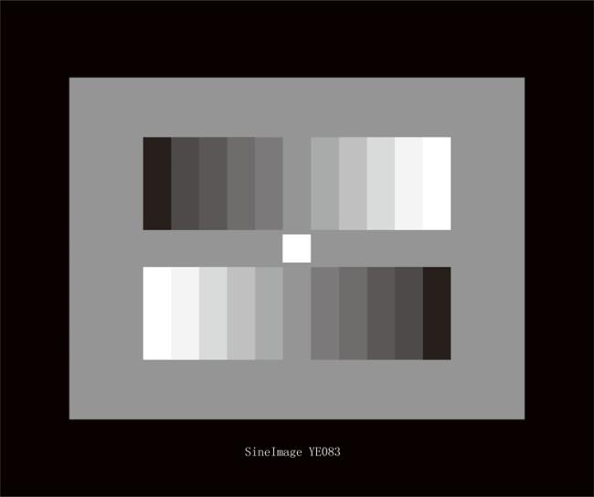 Silk YE083 ITE gray scale chart (Gamma = 0.45) with 11-graduated gray scale for electronic cameras