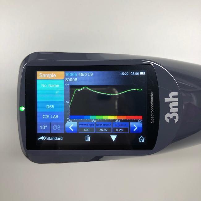 Silk YS4560 45/0 Spectrophotometer with dual apertures 8mm and 4mm for color measurement equal to CM25CG