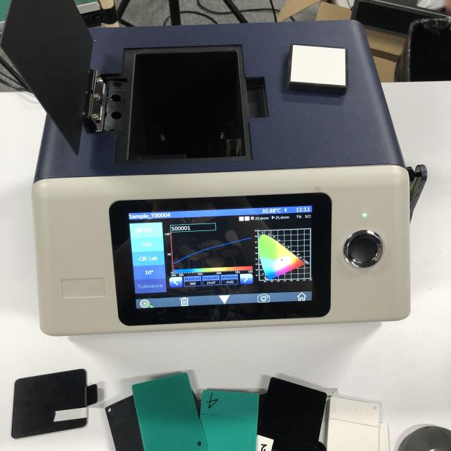 D/8 Benchtop colorimeter YS6060 Silk D/0 transmittance spectrometer for glass with 360-780 nm wavelength
