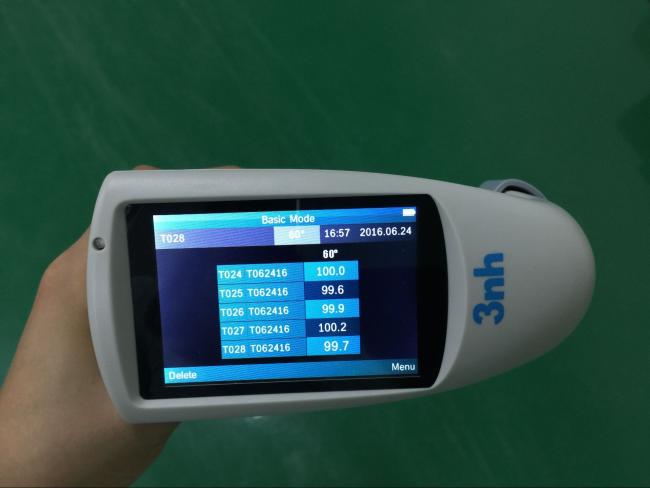 Nail polish gloss meter 60 degree and 2*15mm aperture 1000 gu Silk NHG60M with standard ASTM D 523 and ASTM D 2457