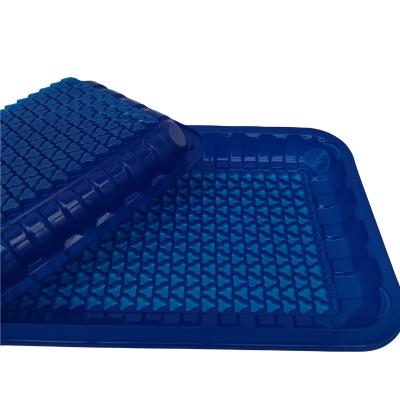 China Customized Water Absorption Disposable Plastic Tray For Seafood Meat Supermarket for sale