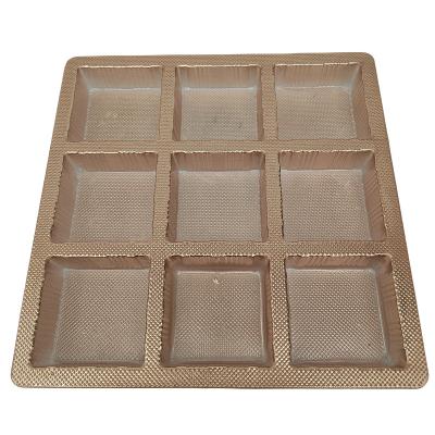 China Customizable Blister Packaging Tray Plastic For Food Pastry Chocolate Biscuit for sale