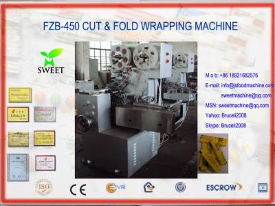 China FZB-450 CUT&FOLD bubble gum wrapping machine for sale