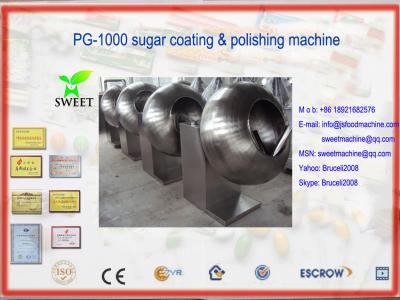 China PG-1000 bubble gum coating & polishing machine for sale