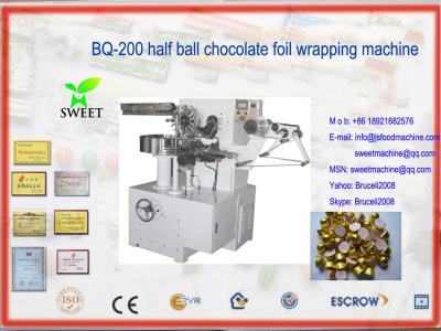 China BQ-200 half ball chocolate foil wrapping machine for sale
