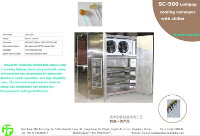 China SC-500 lollipop cooling conveyor with chiller for sale