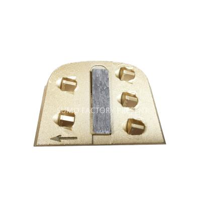 China LAVINA Trapezoid  PCD Bar Magnetic Connection Diamond Grinding Shoes non-threaded for sale