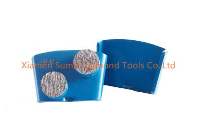 China Rigid HTC Diamond Tooling Double Buttons Segment For HTC Floor Grinder for sale