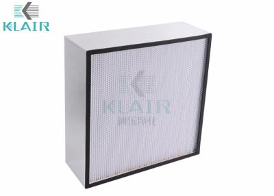 China H13 / H14 Hepa Air Filter 125% Rated Air Flow With Aluminum Frame for sale