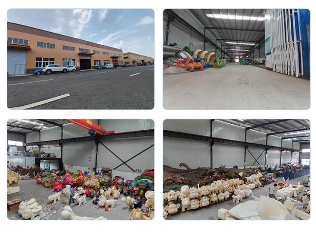 Zigong New Era Dinosaur Production factory and team