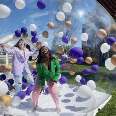 China Dome Bubble Tent Transparent Inflatable Bubble Balloons House Kids Party Balloons Fun House Giant Clear Inflatable Crystal Igloo for sale