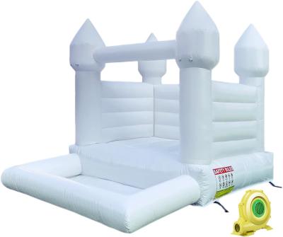 China OEM Inflatable Bubble House Moon Jumping White Bouncy Castle for sale