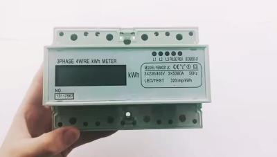 China Three phase din rail m-bus active and reactive infrared kwh energy meter with CT for sale