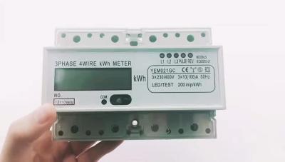 China New Version Led Display Three Phase Electronic Din Rail Active Energy Meter for sale