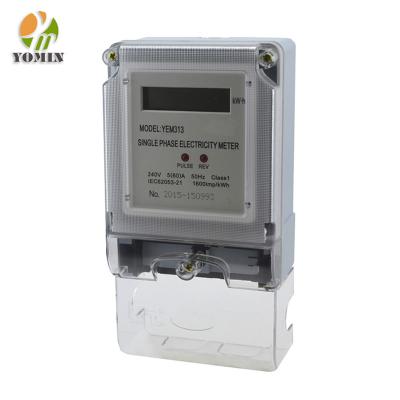 China YEM313DS Factory Single Phase Digital Electronic Watt Hour Energy Meter for sale